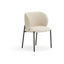 Бели тапицирани трапезни столове в комплект 2 бр. Mogi – Teulat