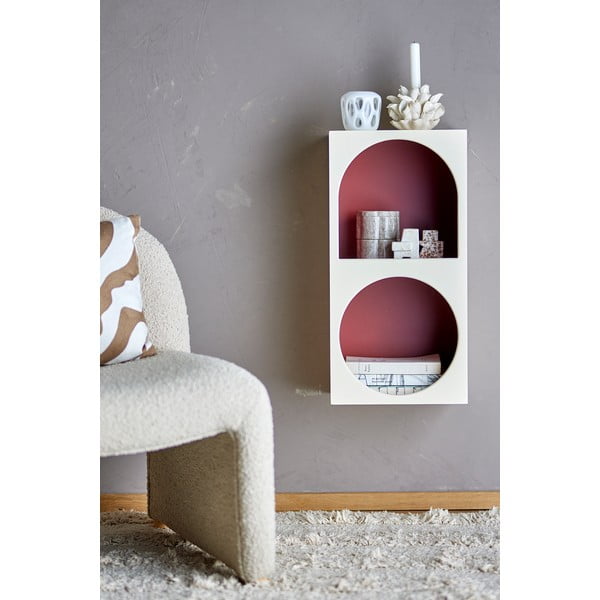 Червена/бяла стенна библиотека 30x60 cm Graphia – Bloomingville-image-2