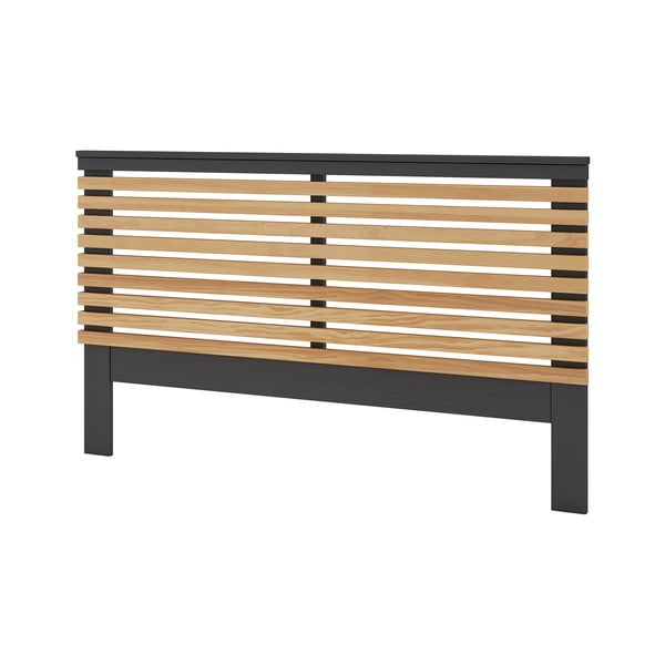 Табла за глава от черен/естествен бор 163x100 cm Lavis - Marckeric-image-3