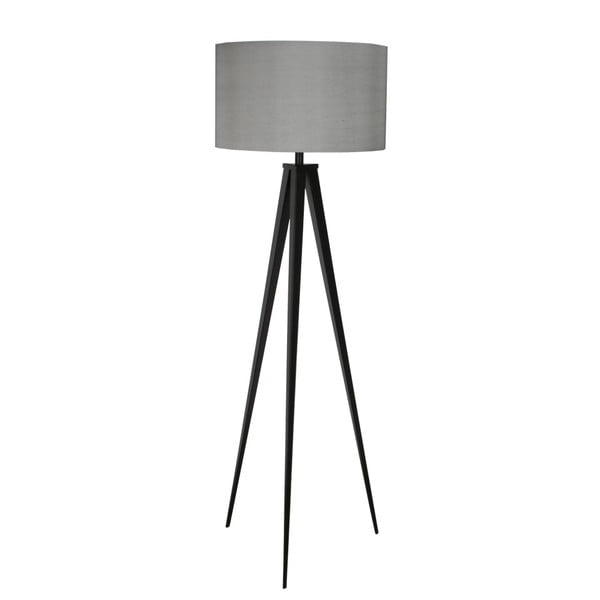 Черно-сива подова лампа Статив, ø 50 cm - Zuiver