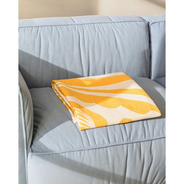 Жълто одеяло 165x200 cm Lino – noo.ma-image-4