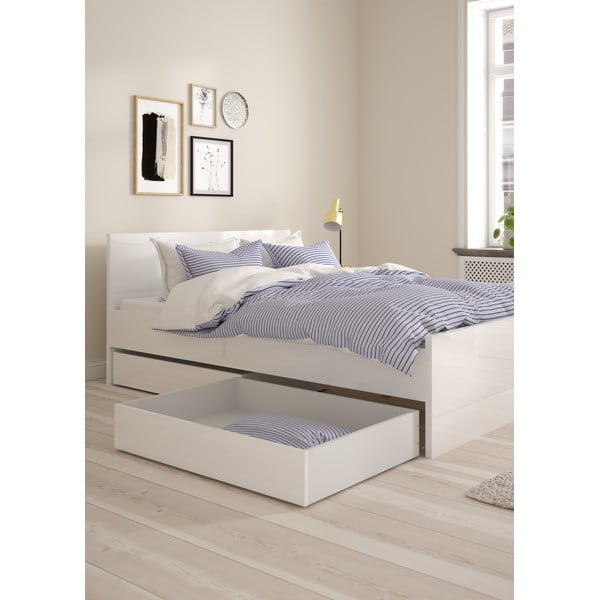 Бели чекмеджета за под леглото в комплект от 2 бр. Naia – Tvilum-image-1