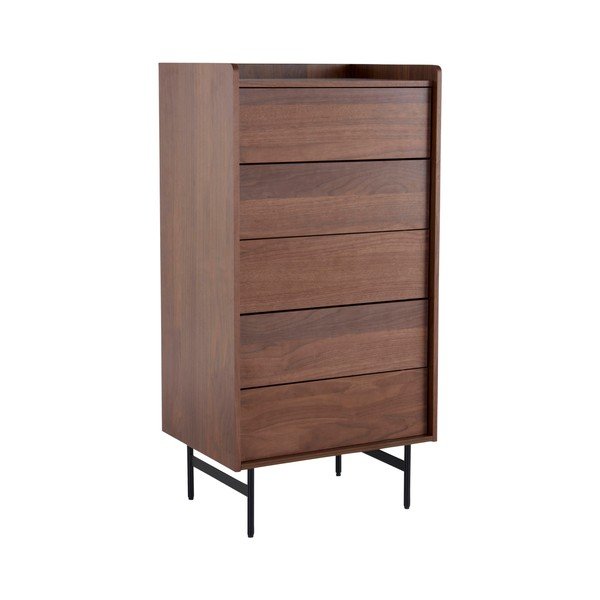 Скрин от декор от орех в тъмно естествен цвят 60x118,5x45 cm Örgryte – Jotex