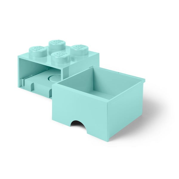 Светлосиня квадратна кутия за съхранение - LEGO®-image-3