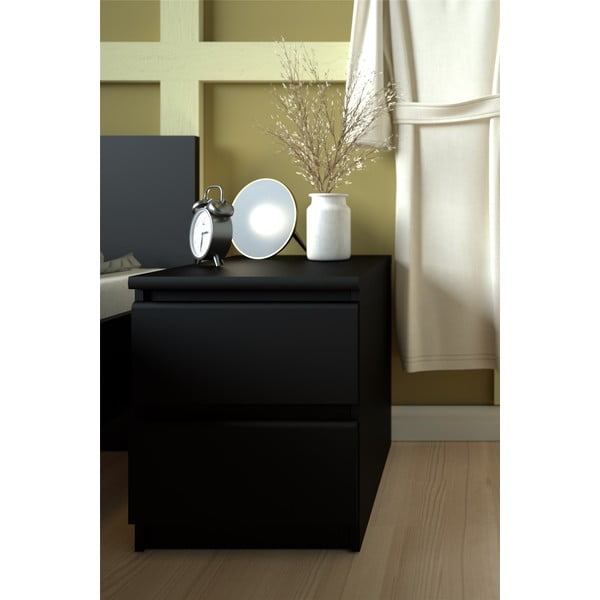 Черно нощно шкафче Naia - Tvilum-image-1