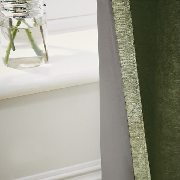 Термо пердета в комплект от 2 бр. от шенил в цвят каки 168x229 cm Selene Luxury Chenille – Hyperion-image-2