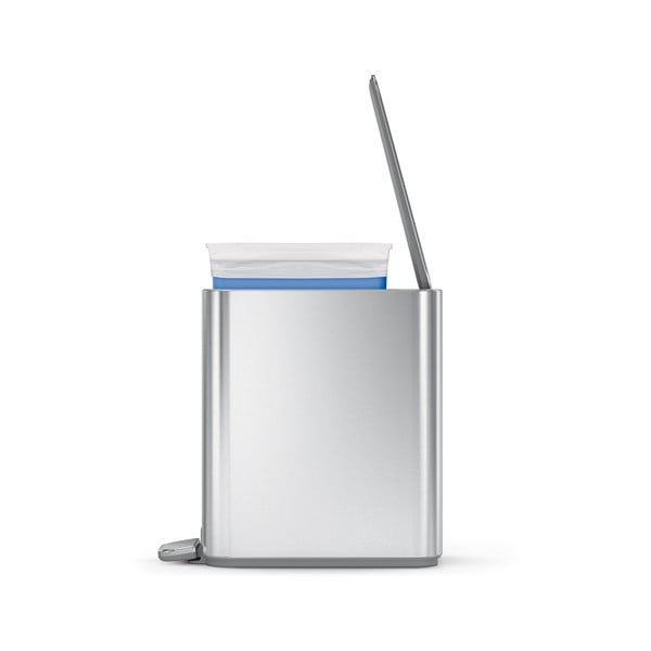 Стоманен контейнер за отпадъци за вграждане в матово сребристо 5 л - simplehuman-image-3