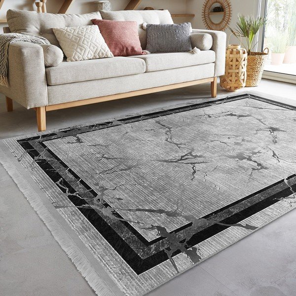 Сив килим 80x200 cm - Mila Home-image-2