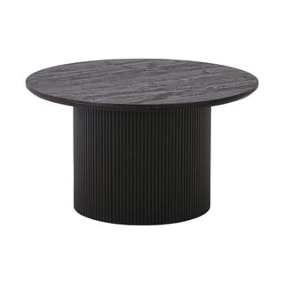 Тъмнокафява кръгла масичка за кафе от декор от топола ø 80 cm Boavista – House Nordic