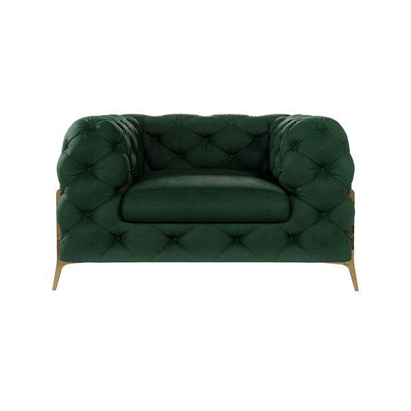 Тъмнозелено кадифено кресло Chelsea Bis – Ropez-image-2