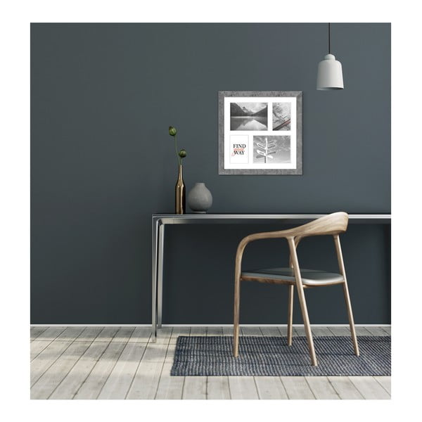 Сива рамка за 4 снимки , 39 x 39 cm Yellowstone - Styler-image-1