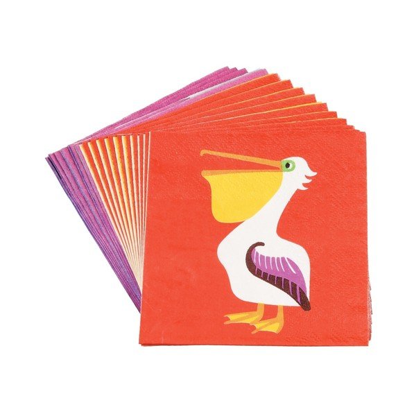 Комплект от 20 салфетки Colourful Creatures - Rex London-image-3