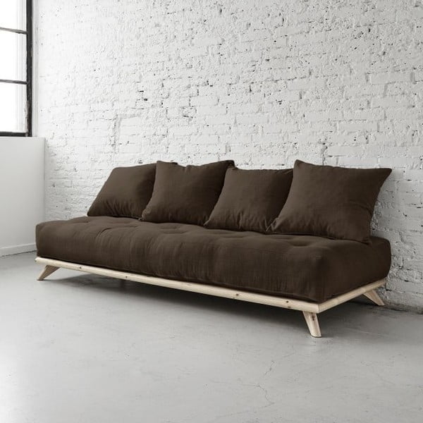 Pohovka Senza Natural/Choco Brown