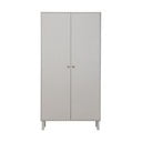 Светлосив гардероб от борова дървесина 100x195 cm Madu - WOOOD