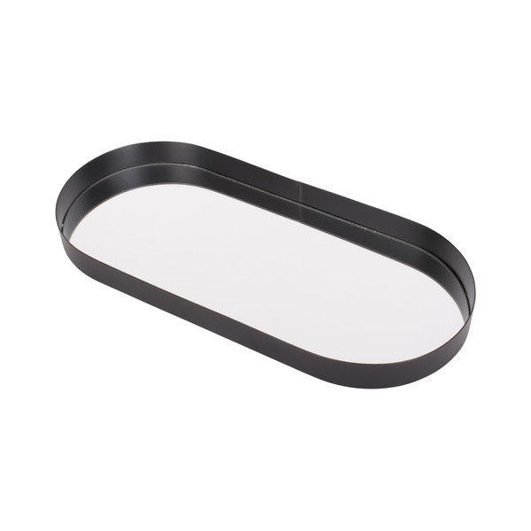 Черен поднос с огледало Овал, ширина 18 cm Mirage - PT LIVING