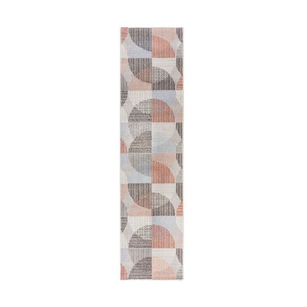 Сив и розов килим Centro, 60 x 230 cm - Flair Rugs