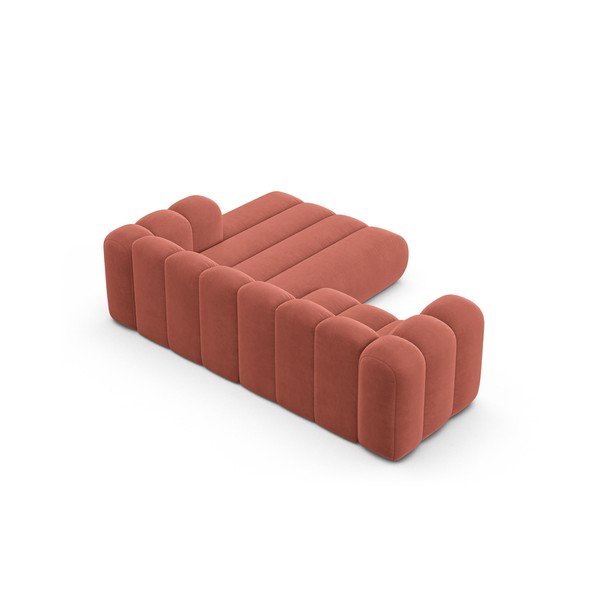 Розов ъглов диван (десен ъгъл) Lupine – Micadoni Home-image-3