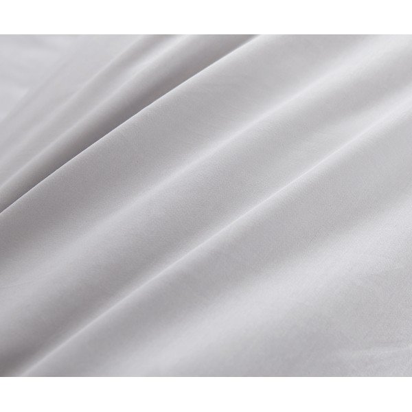 Класическо сиво спално бельо от памучен сатен, 135 x 200 cm - Bianca-image-3