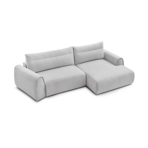 Светлосив ъглов диван Aden – Bobochic Paris-image-4