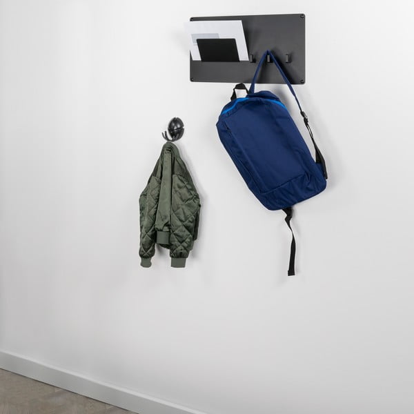 Черна стенна пластмасова кука Tick – Spinder Design-image-4