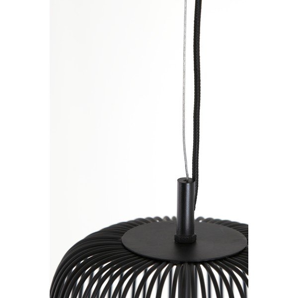 Черна лампа за таван ø 27 cm Rilanu - Light & Living-image-3