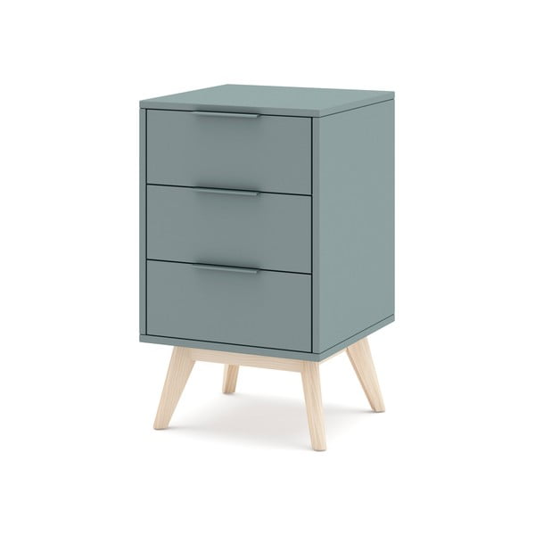 Нощно шкафче сиво-зелено Pisco – Marckeric-image-2