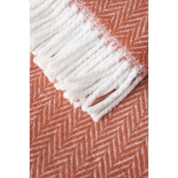 Одеяло в цвят теракота със съдържание на памук , 140 x 180 cm Skyline - Euromant-image-2