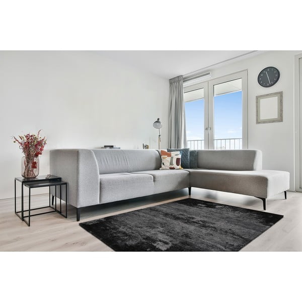 Тъмносив вълнен килим 200x300 cm Bran - Agnella-image-1