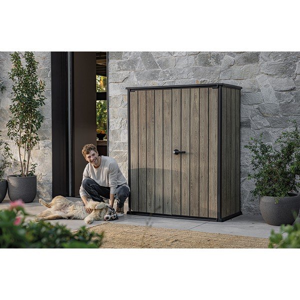Кафяв пластмасов градински шкаф – Keter-image-4
