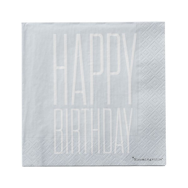 Комплект от 20 хартиени салфетки Napkin - Bloomingville-image-1