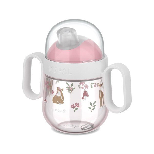 Светлорозова пластмасова детска чаша 200 ml Fairy Garden – Mepal