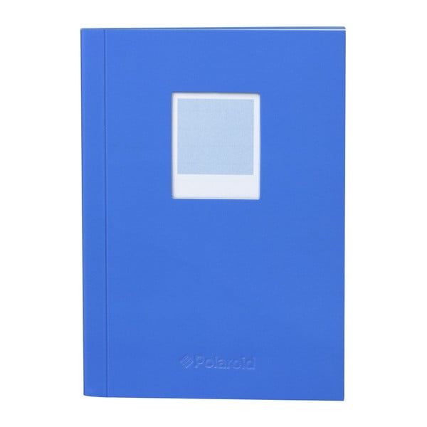 Modrý zápisník Polaroid Soft Touch,, 14,9 x 10,5 cm