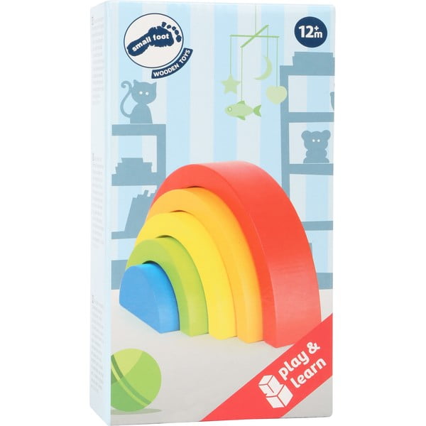 Детска дървена сгъваема игра Rainbow - Legler-image-1