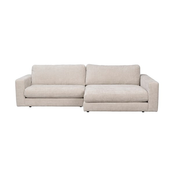 Кремав ъглов диван (десен ъгъл) Duncan - Rowico