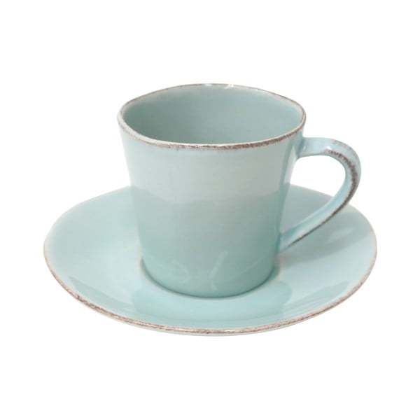 Чаша с чинийка Esme в тюркоазен цвят, 190 ml Nova - Costa Nova