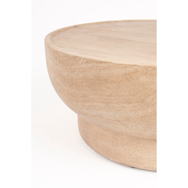 Кръгла масичка за кафе от декор от камък в естествен цвят ø 80 cm Noble – Zuiver-image-3