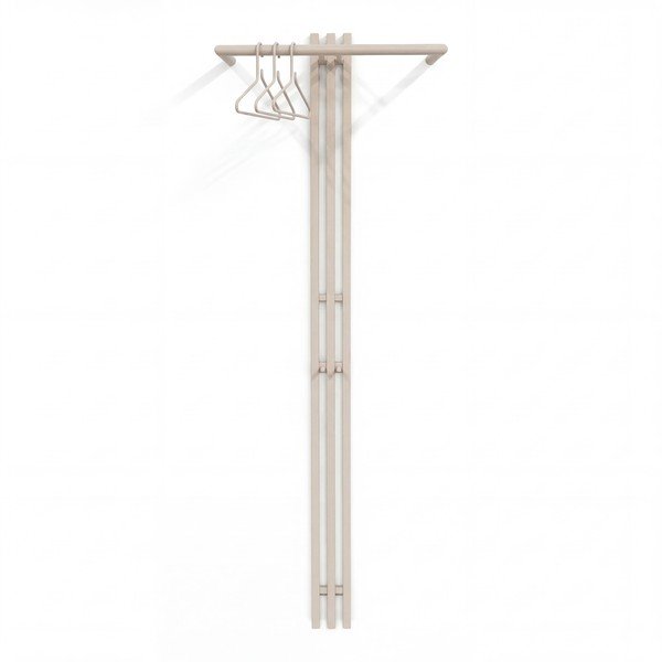 Кафяво-сива стоманена стенна закачалка 65 cm Senza – Spinder Design