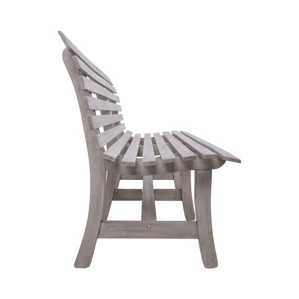 Сива градинска пейка от масивно дърво Mandalay – Garden Pleasure-image-3