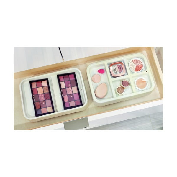 Бял органайзер за гримове Eco Bin, 28,12 x 19,23 cm - iDesign-image-1