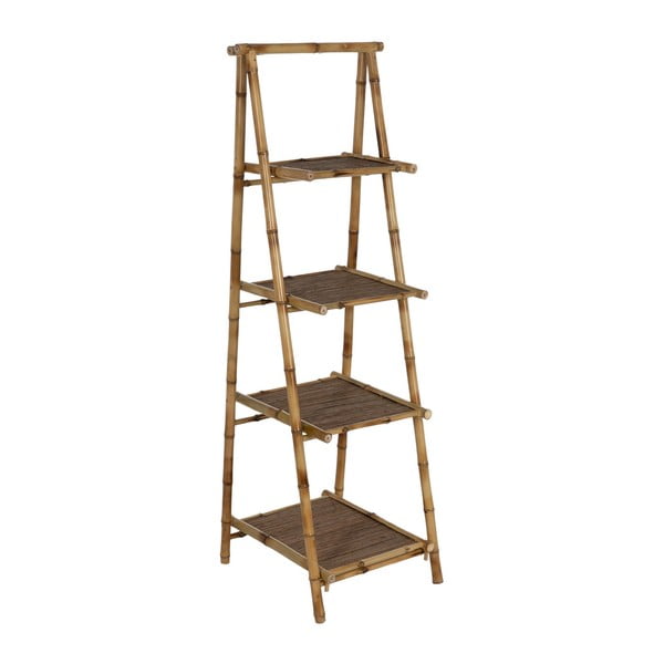 Бамбуков стелаж в естествен цвят 48x152x50 cm Manali – Ixia