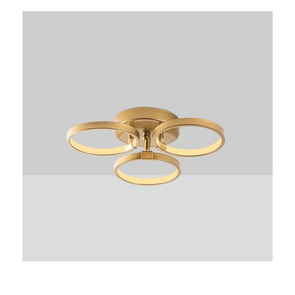 LED осветително тяло за таван златно ø 17 cm Halka – Opviq lights-image-1