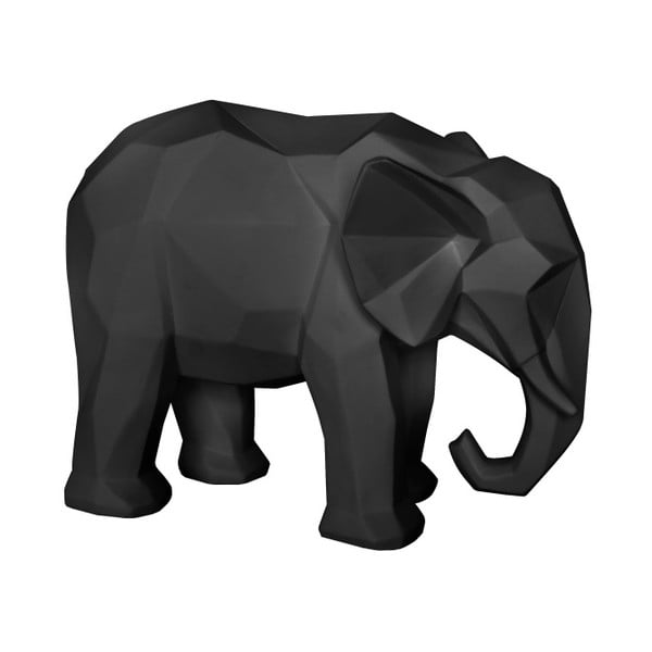 Матовочерна статуя на слон Origami - PT LIVING