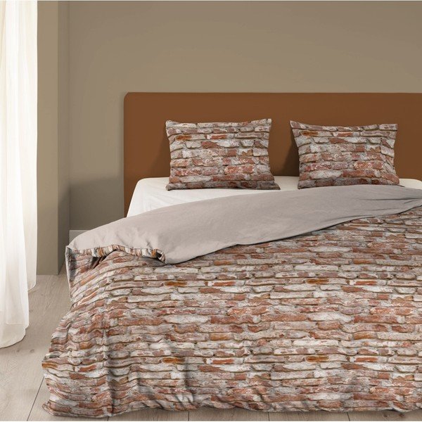 Bavlněné povlečení Good Morning Brick, 200 x 240 cm-image-1