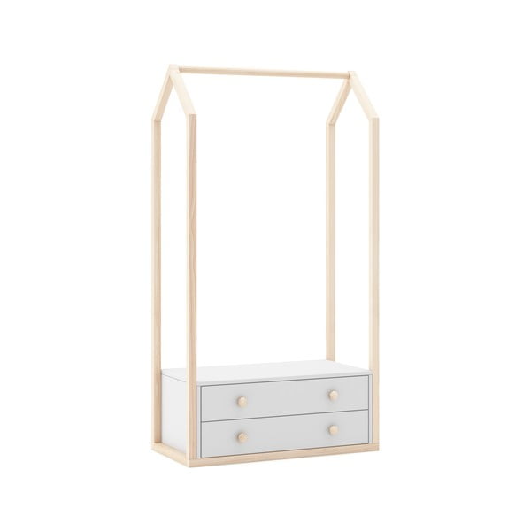 Бял отворен гардероб за деца 80x170 cm Esteban - Marckeric-image-2