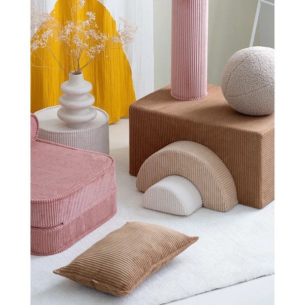 Кафява детска възглавница за диван от рипсено кадифе Bolster – Wigiwama-image-2