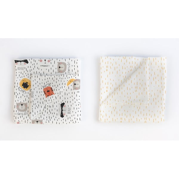Памучно бебешко одеяло , 80 x 80 cm Animals - Little Nice Things
