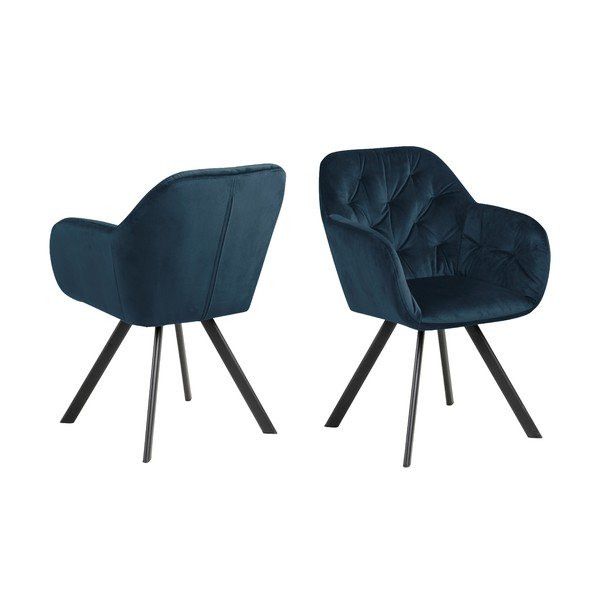 Тъмно син фотьойл Lola - Actona-image-3