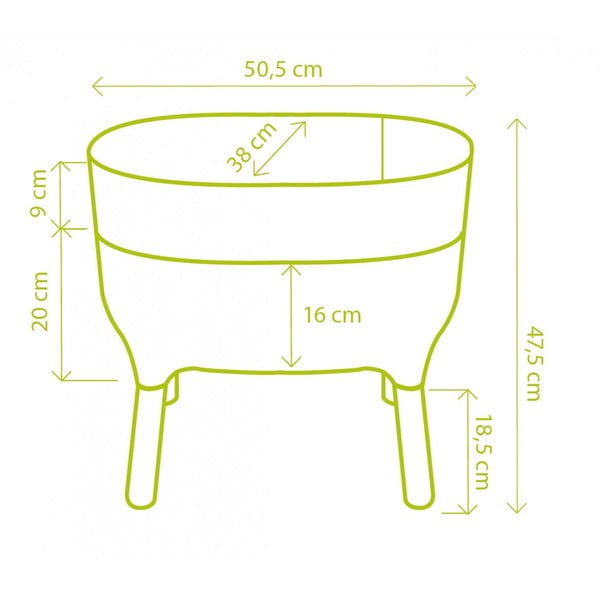 Пластмасов самонапояващ се съд за отглеждане на растения Urbalive – Plastia-image-4