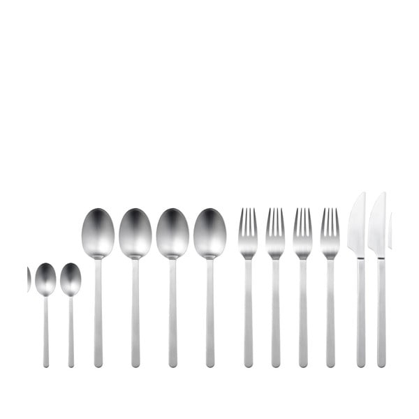 Прибори за хранене от неръждаема стомана в сребрист цвят 16 бр. Norm – Gense-image-2