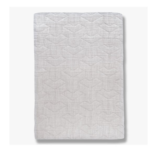 Бяла покривка за легло от рециклиран памук за двойно легло 220x250 cm Trio - Mette Ditmer Denmark